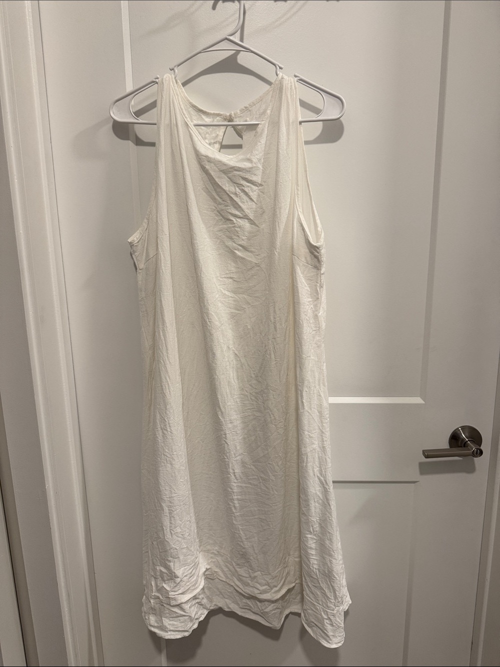 Ladies white Sleeveless Shift Dress size 3x